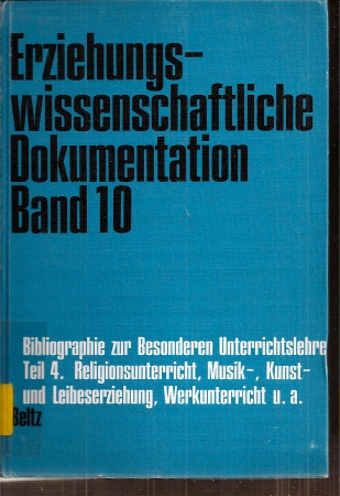 Schmidt,Heiner+F.J.Lützenkirchen  Bibliographie zur besonderen Unterrichtslehre Teil 4 