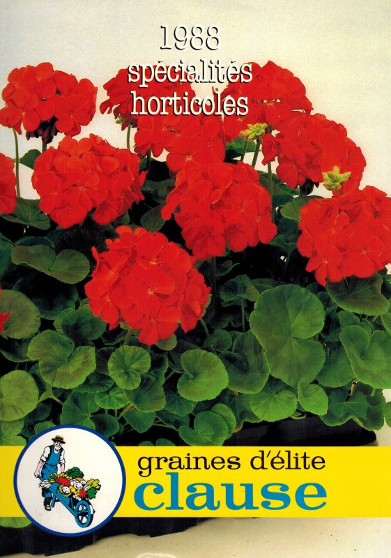 Clause Semences Professionelles S.A.  Graines d´élite Clause Katalog 1982 und 1988 (2 Kataloge) 