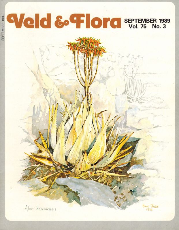 Veld & Flora  Veld & Flora Volume 75 March, June, September and  December 1989 