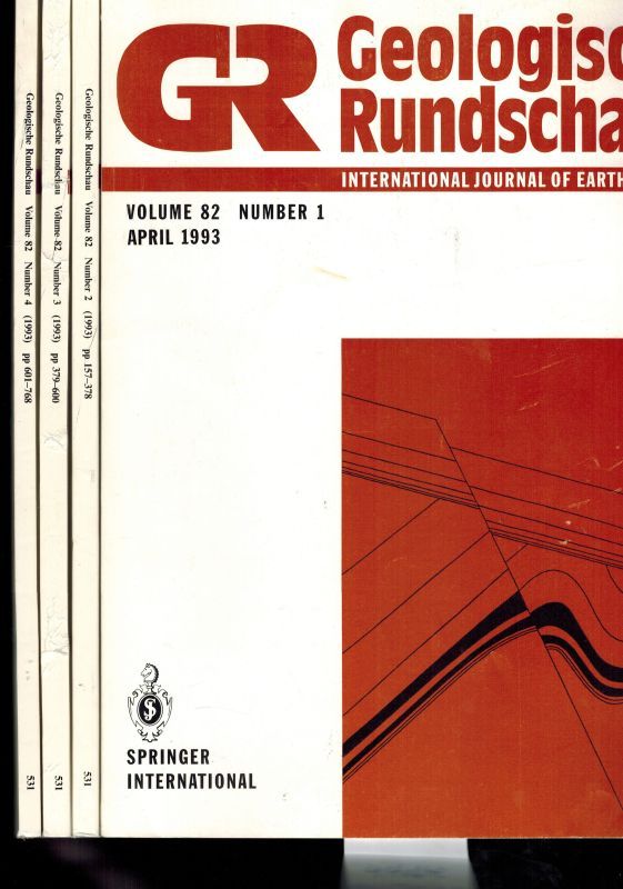 GR Geologische Rundschau  GR Geologische Rundschau Volume 82, 1993 No. 1 - 4 (4 Hefte) 