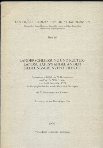 Nitz,Hans-Jürgen (Hsg.)  Landerschliessung und Kulturlandschaftswandel an den 