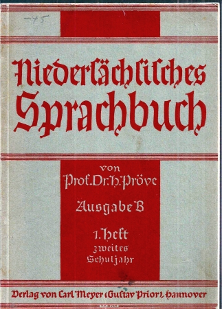Pröve,H.  Niedersächsisches Sprachbuch Ausgabe B, 1.Heft,zweites Schuljahr 