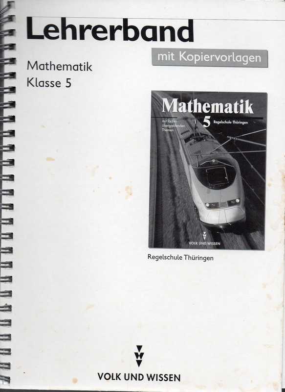 Schulz,Wolfgang und Werner Stoye  Mathematik Klasse 5 Lehrerband 