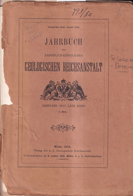 Jahrbuch der Kaiserlich-Königlichen  Geologischen Reichsanstalt.Jg.1913.LXIII.Band.2.Heft.Der Schuppenbau 