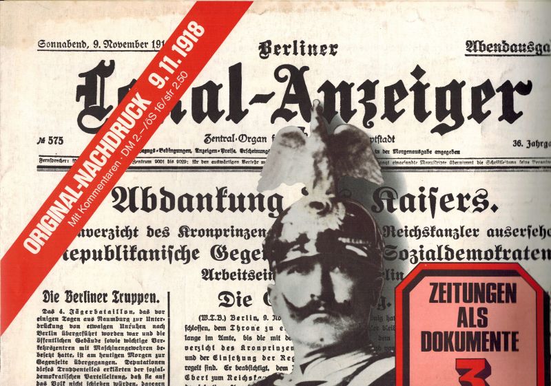 Berliner Lokal-Anzeiger (Original-Nachdruck)  Berliner Lokal-Anzeiger Abendausgabe 9.November 1918 