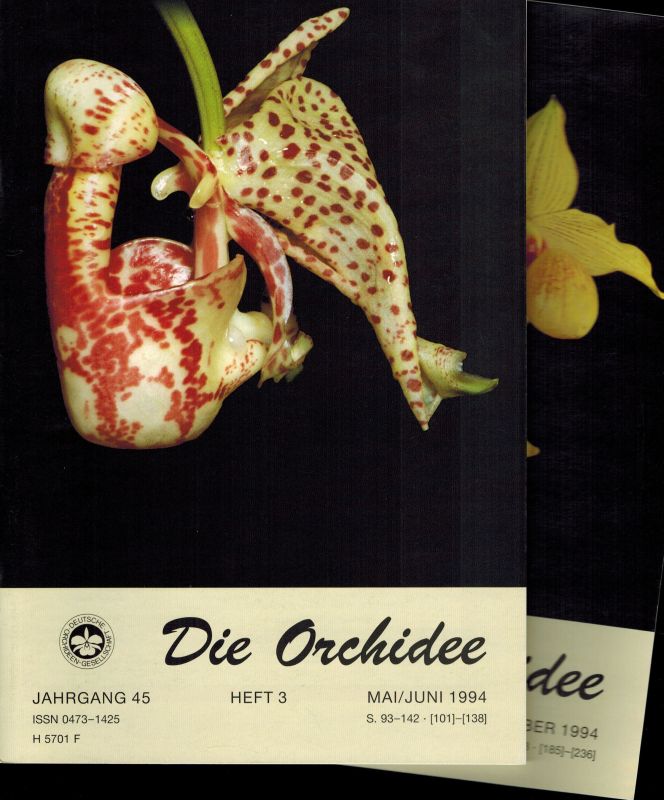 Die Orchidee  Die Orchidee 45.Jahrgang 1994 Heft 1 bis 6 (6 Hefte) 