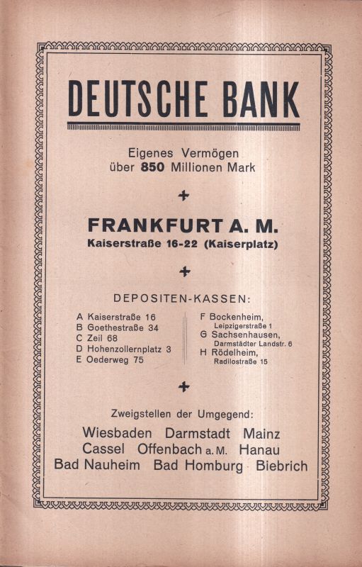 Senckenbergische Naturforschende Gesellschaft  51. Bericht der Senckenbergischen Naturforschenden Gesellschaft 1921 
