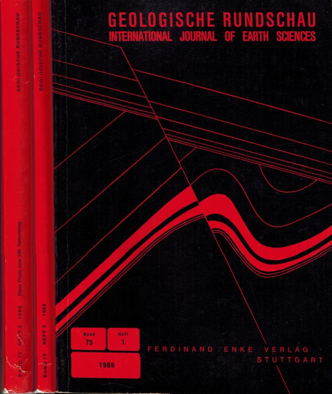 Geologische Rundschau  Geologische Rundschau 75.Band 1986 Heft 1 bis 3 (3 Hefte) 