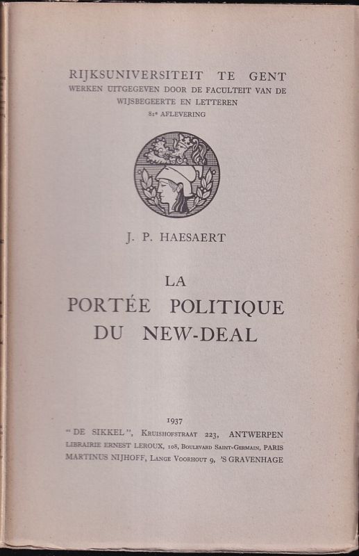 Haesaert,J.P.  La Portee Politique du New-Deal 