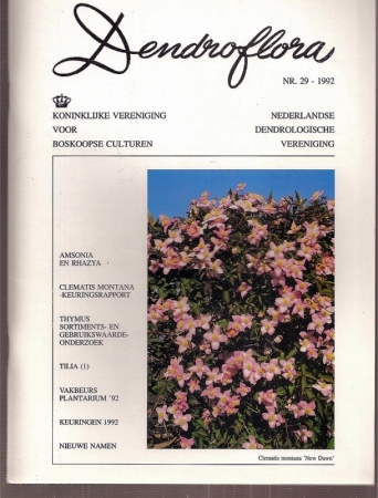 Dendroflora  Jahr 1992,Nr. 29 