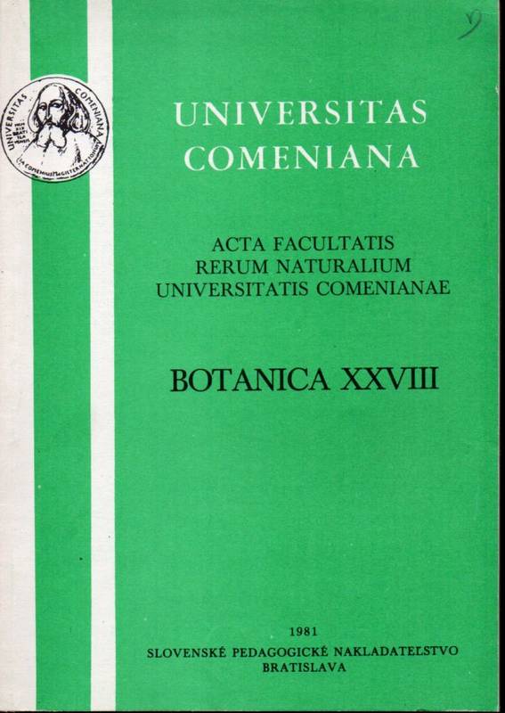 Universitas Comeniana  Universitas Comeniana Botanica XXVIII 