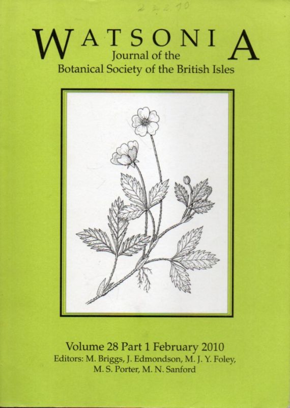 Watsonia  Watsonia Volume 28 2010, Part 1 (1 Heft) 