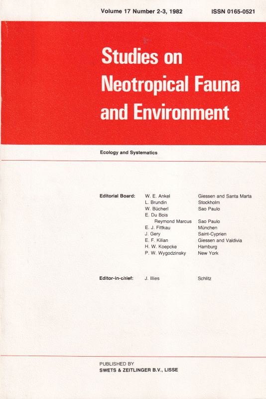 Studies on Neotropical Fauna and Environment  Studies on Neotropical Fauna and Environment Volume 17, 1982  Number 2 