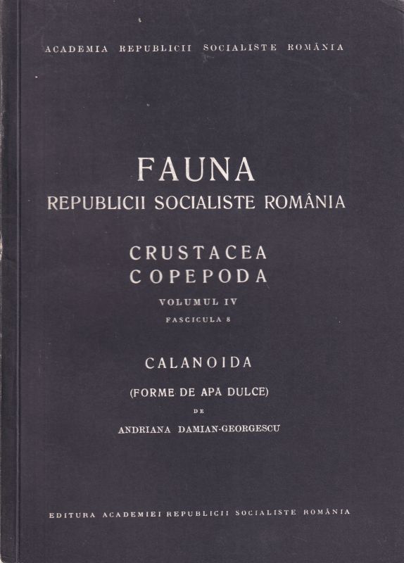 Damian-Georgescu,Andriana  Calanoida (Forme de Apa Dulce) 