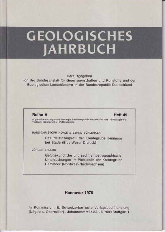 Geologisches Jahrbuch  Geologisches Jahrbuch Reihe A Heft 49, 1979 