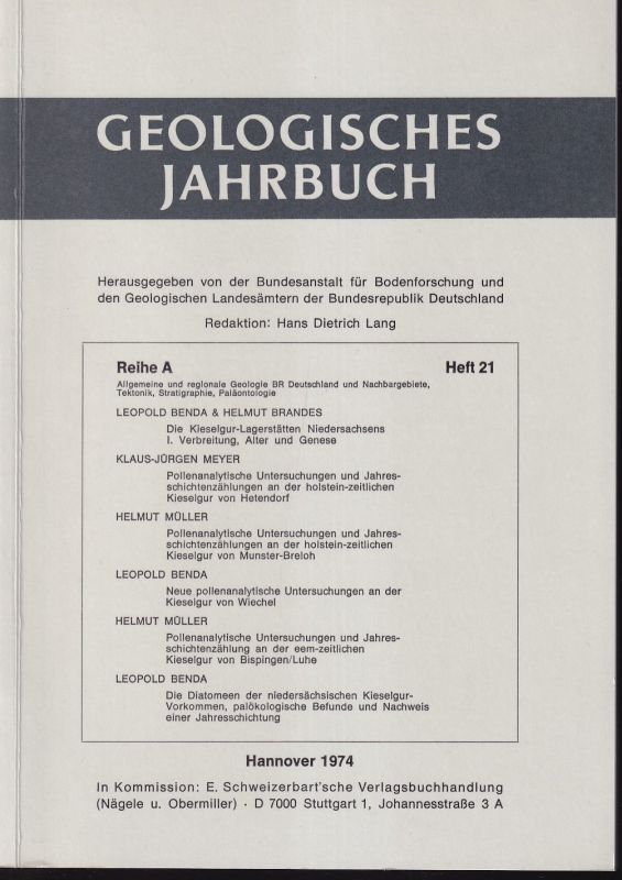 Geologisches Jahrbuch  Geologisches Jahrbuch Reihe A Heft 25 
