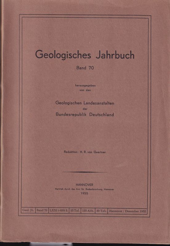 Geologisches Jahrbuch  Geologisches Jahrbuch Band 70 