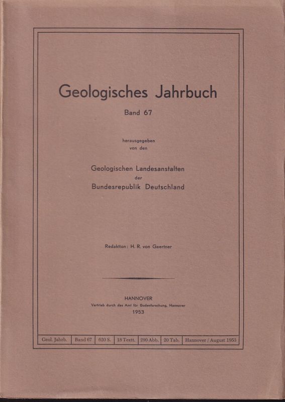 Geologisches Jahrbuch  Geologisches Jahrbuch Band 67 