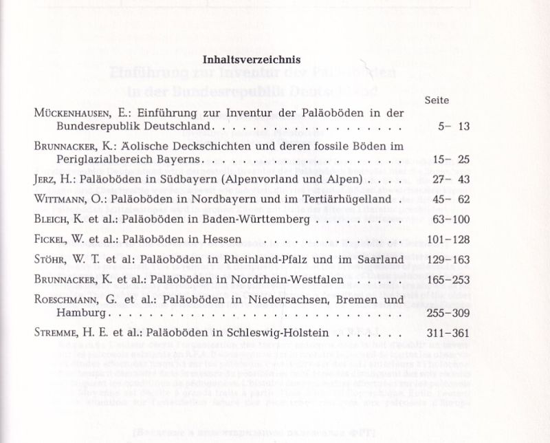 Geologisches Jahrbuch Reihe F Heft 14  Inventur der Paläoböden in der Bundesrepublik Deutschland 