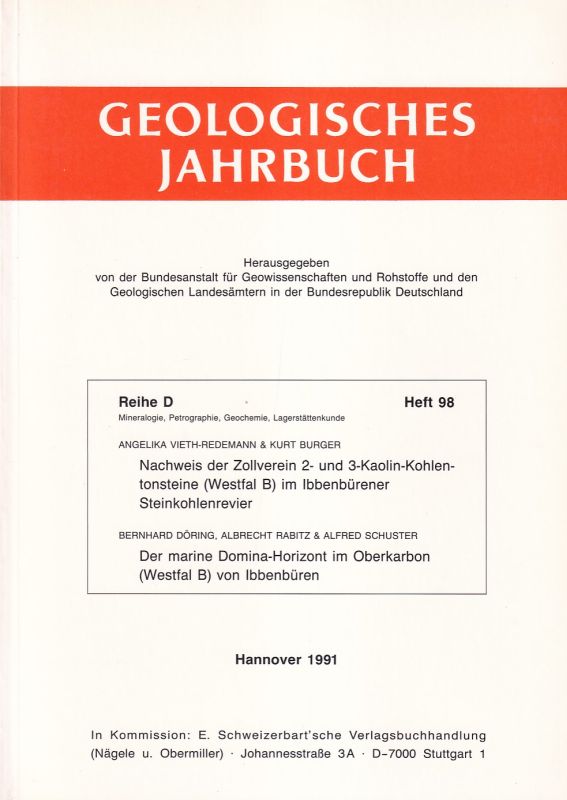 Bundesanstalt für Geowissenschaften  Geologisches Jahrbuch Reihe D Heft 98 