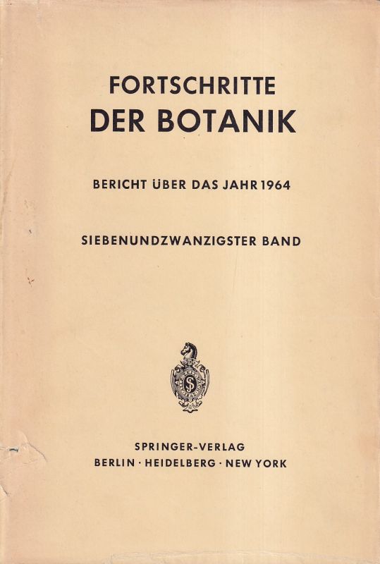 Fortschritte der Botanik  Fortschritte der Botanik 27.Band 1965 