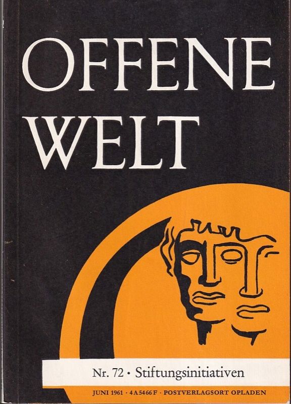 Offene Welt Nr. 72  Stiftungsinitiativen 