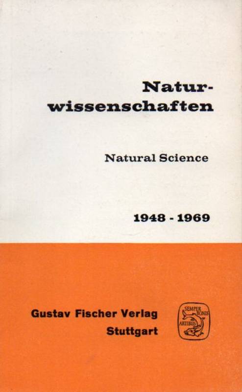 Gustav Fischer Verlag  Naturwissenschaften Natural Science 1948-1969 