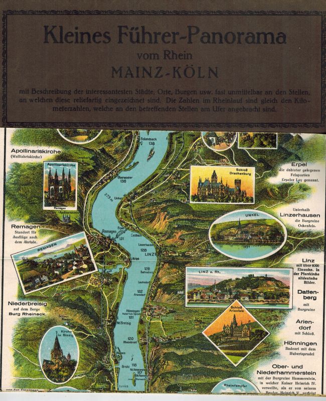 Kleines Führer-Panorama  Kleines Führer - Panorama vom Rhein Mainz-Köln (1930) 