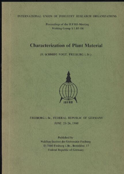 Schmidt-Vogt,H.  Characterization of Plant Material 