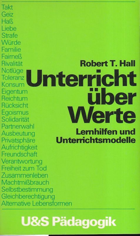 Hall,Robert T.  Unterricht über Werte 