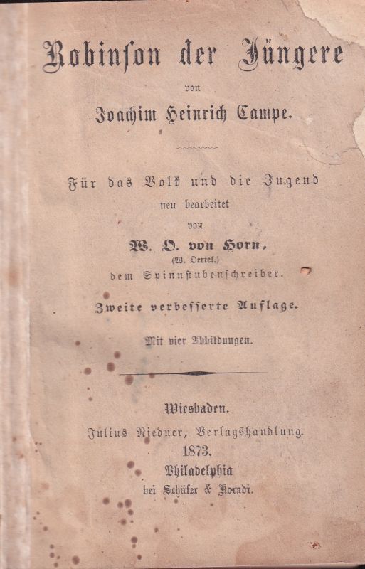 Campe,Joachim Heinrich  Robinson der Jüngere 