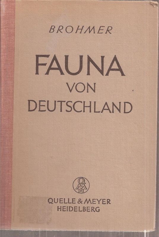 Brohmer,Paul  Fauna von Deutschland 