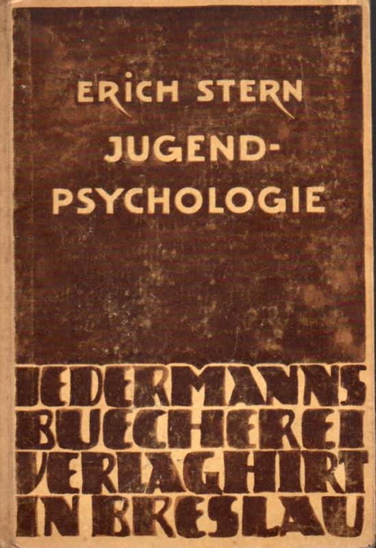 Stern,Erich  Jugendpsychologie 