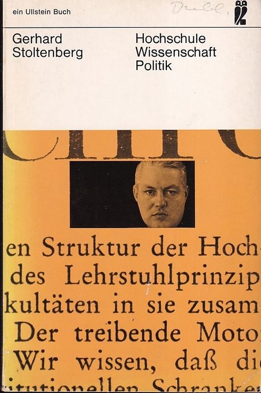 Stoltenberg,Gerhard  Hochschule Wissenschaft Politik 