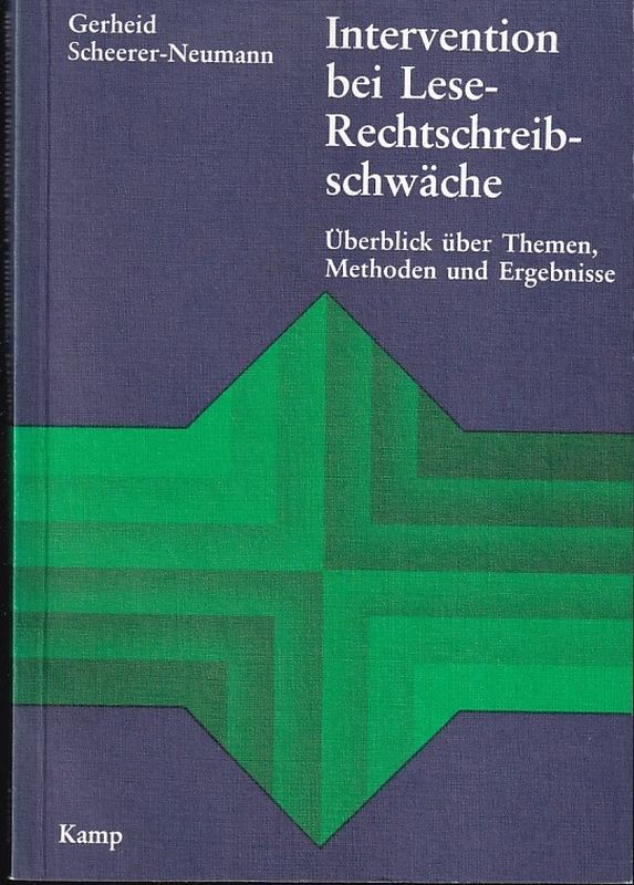 Scheerer-Neumann,Gerheid  Intervention bei Lese-Rechtschreibschwäche 