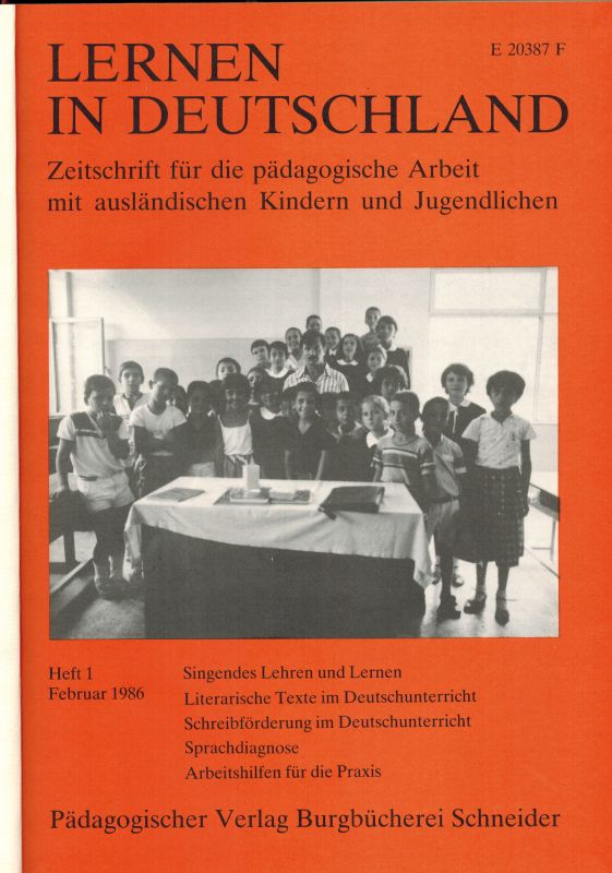 Lernen in Deutschland  Lernen in Deutschland 6.Jahrgang 1986 Heft 1 bis 4 (1 Band) 