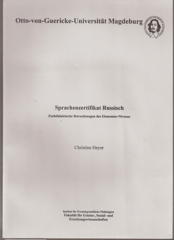 Heyer,Christine  Sprachenzertifikat Russisch 