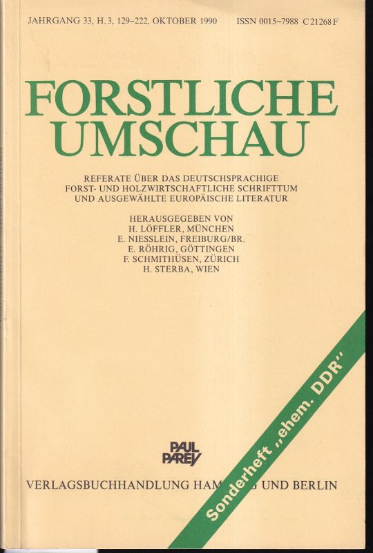 Forstliche Umschau  Forstliche Umschau Sonderheft Ehemalige DDR 