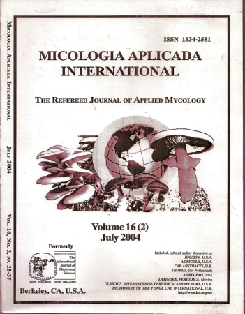 Micologia Aplicada International  Micologia Aplicada International Volume 16 (1 and 2) 2004 