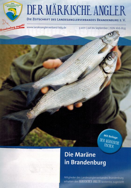 Landesanglerverband Brandenburg e.V.  Der Märkische Angler 2011 Hefte 1 bis 4 (4 Hefte) 