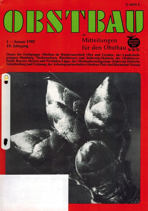 Obstbau mit Mitteilungen für den Obstbau  Obstbau 10.Jahrgang 1985 Heft 1-8 und 10-12 (11 Hefte) 