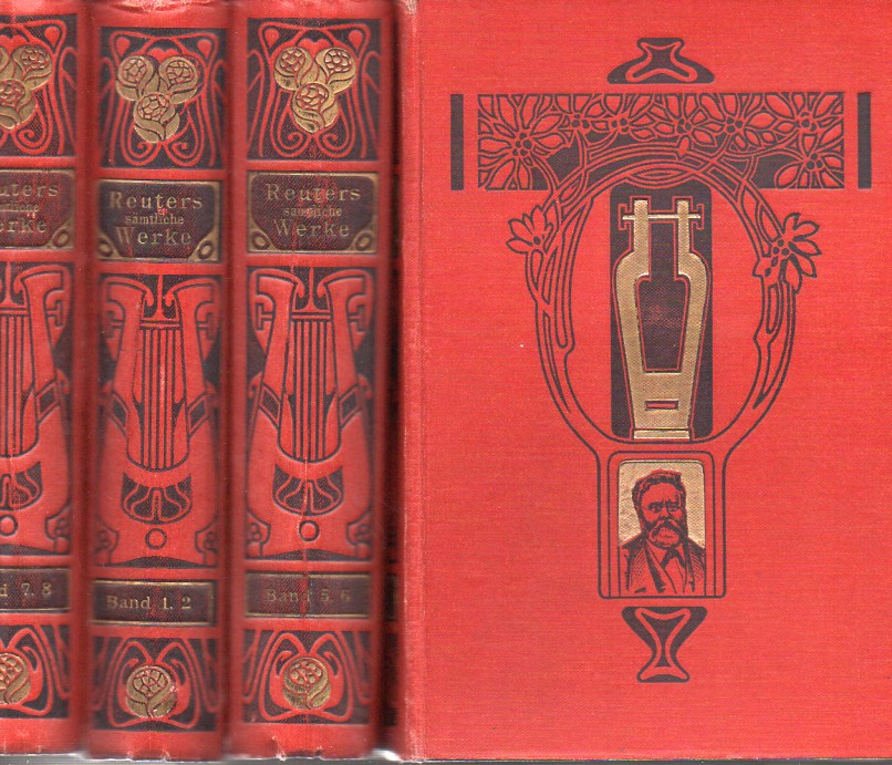 Reuter,Fritz  Sämtliche Werke von Fritz Reuter in acht Bänden (4 Bücher) 