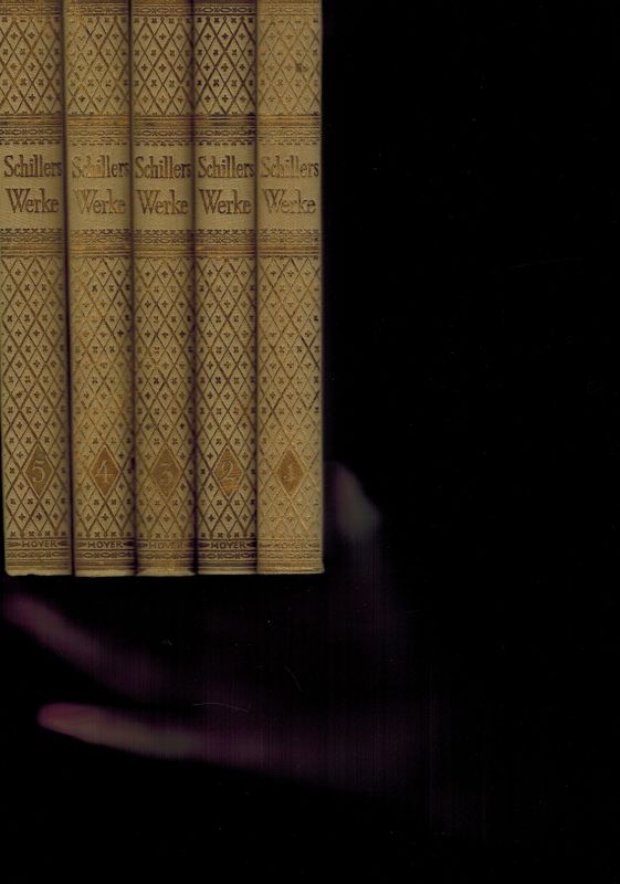 Schiller,Friedrich von  Schillers Gesammelte Werke in 5 Bänden (5 Bände) 