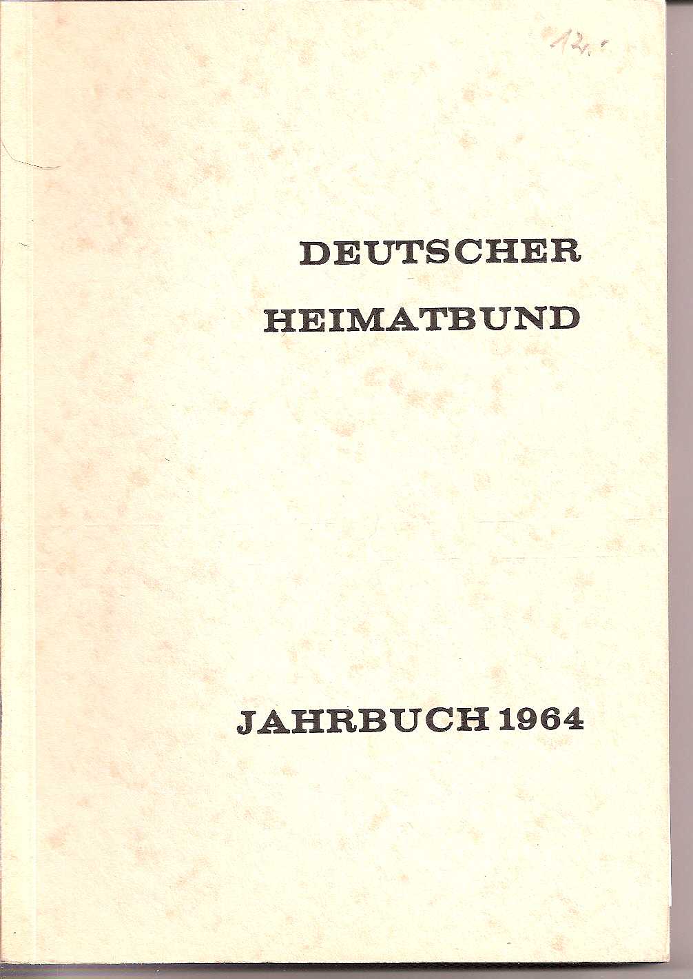 Deutscher Heimatbund  Jahrbuch 1964 