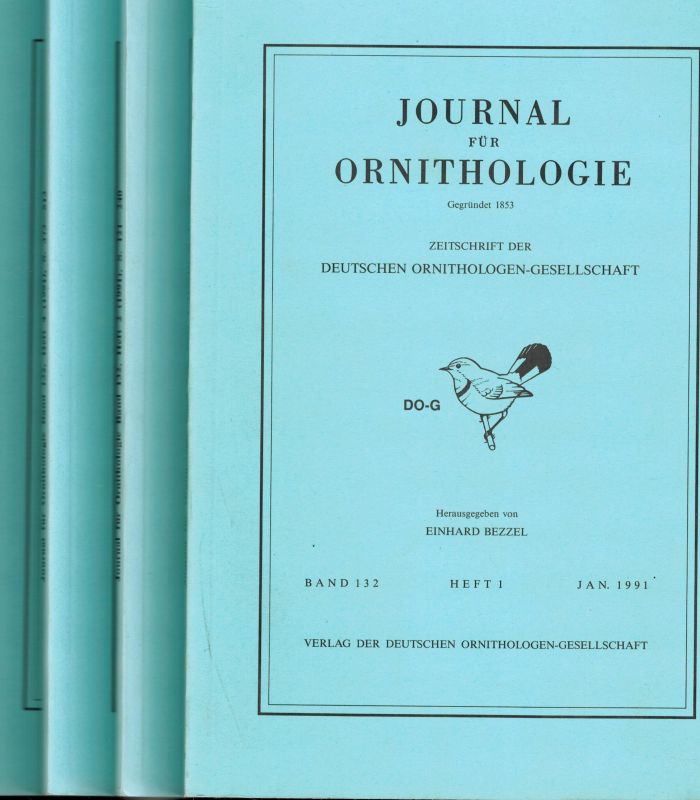 Journal für Ornithologie  Journal für Ornithologie 132. Band 1991 Heft 1-4 (4 Hefte) 