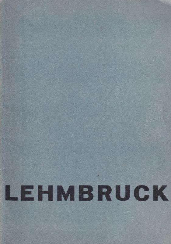 Kestner-Gesellschaft e.V.  Lehmbruck 
