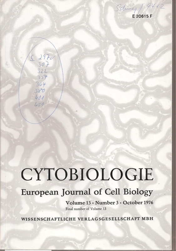 Cytobiologie  Volume 13, Number 3, October 1976 