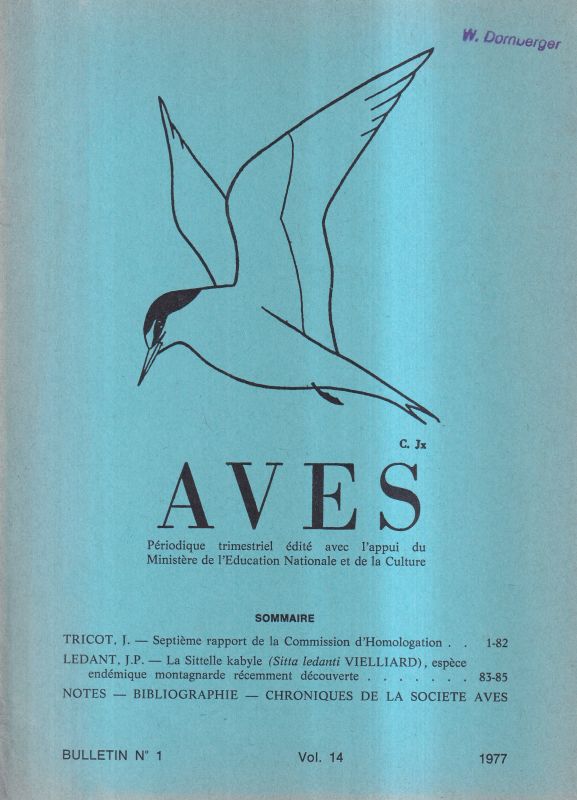 Aves  Bulletin No.1,Vol.14 