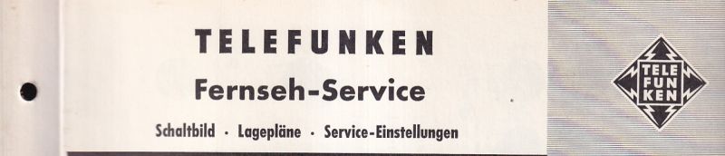 Telefunken  Fernseh Service Information 1960/61 für FE 21/53T 