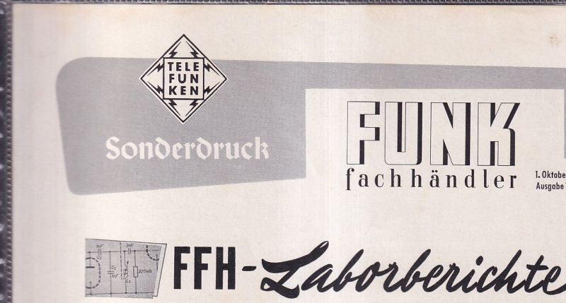 Telefunken  Fernseher FE 23T - FFH - Laborberichte 